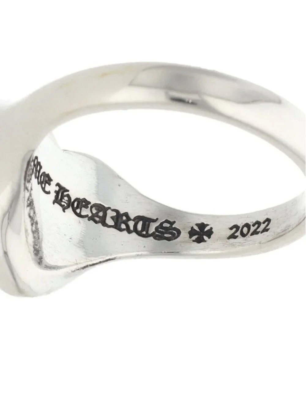 Chrome Hearts I P Heart Silver Ring